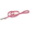 Dog Leash, Dot, Pink Nylon, 1-In. x 6-Ft.