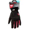 High-Performance Work Gloves, Black & Red, Medium