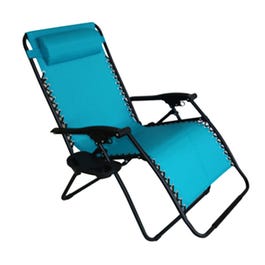 Verona Zero Gravity Chair, E-Coated Steel Frame, Blue, XL