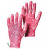 Nitrile Work Gloves, Textured, Pink, Women's S