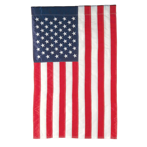 Evergreen American Garden Applique Flag