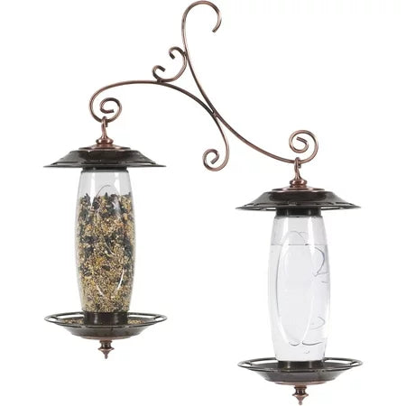 Perky-Pet® Garden Sip & Seed Bird Feeder (Copper Finish)