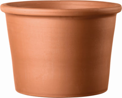 Deroma Terracotta Clay Round Cylinder Planter