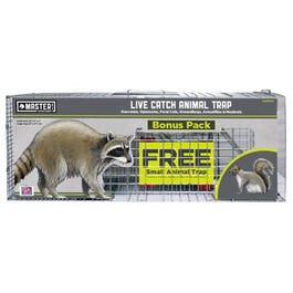 Large Animal Cage Trap + Bonus Small Animal Trap