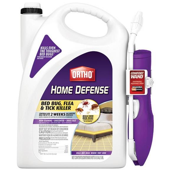 ORTHO HOME DEFENSE MAX DUAL-ACTION BED BUG, FLEA & TICK KILLER READY-TO-USE WAND 1/2 GAL (5.740 lbs)